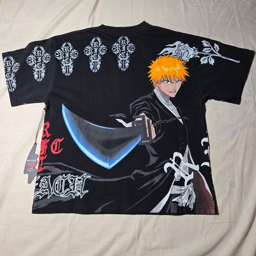 Civil Regime x Bleach Ichigo Kurosaki Oversized T-Shirt Small NWT Anime NFC
